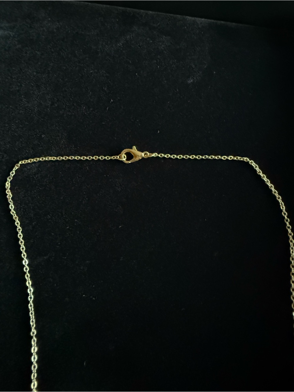 Gold-Tone and Beige Iridescent Beaded Pendant Necklace - Women Jewelry - Picture 4 of 5